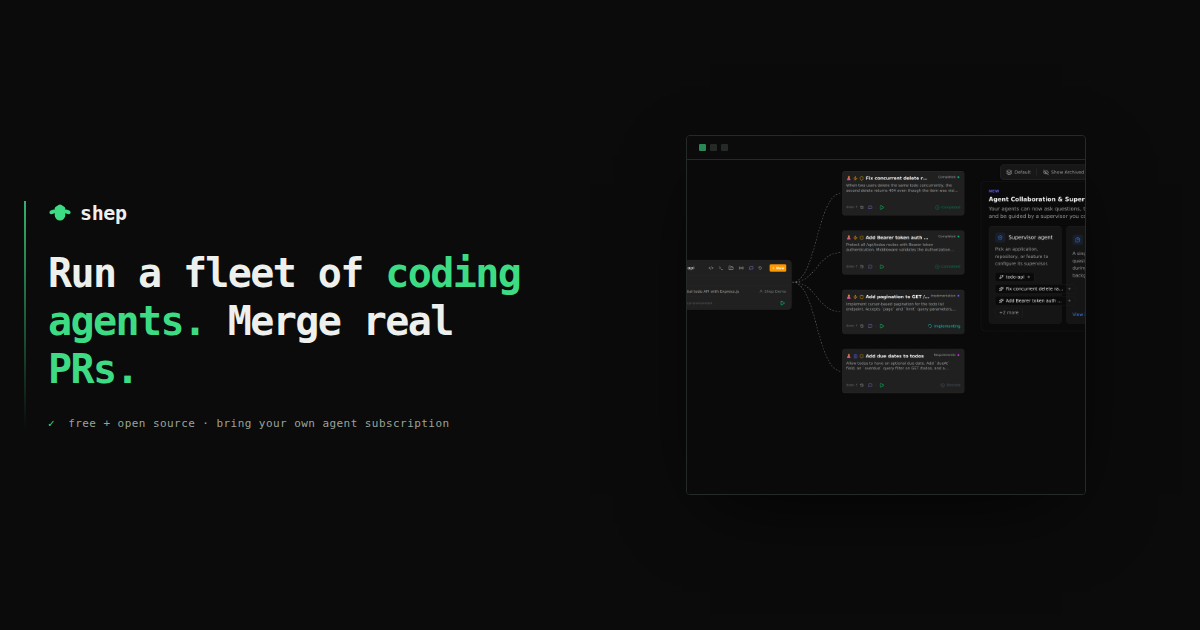 Shep — Run Multiple AI Coding Agents in Parallel